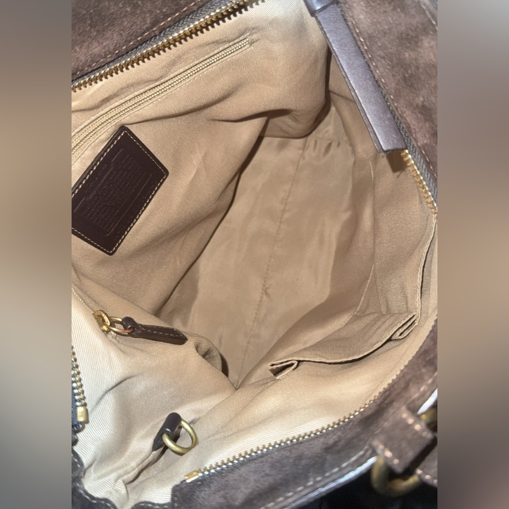 Coach Brown Suede Tote Bag RARE! ‼️SOLD‼️ - Picture 10 of 10